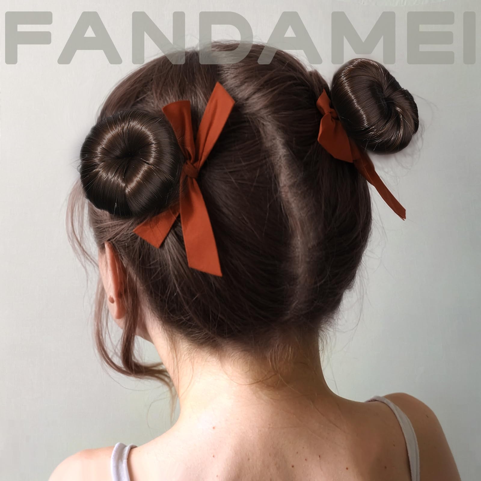 FANDAMEI gomas elásticas suaves para sujetar el moño sin dañarlo