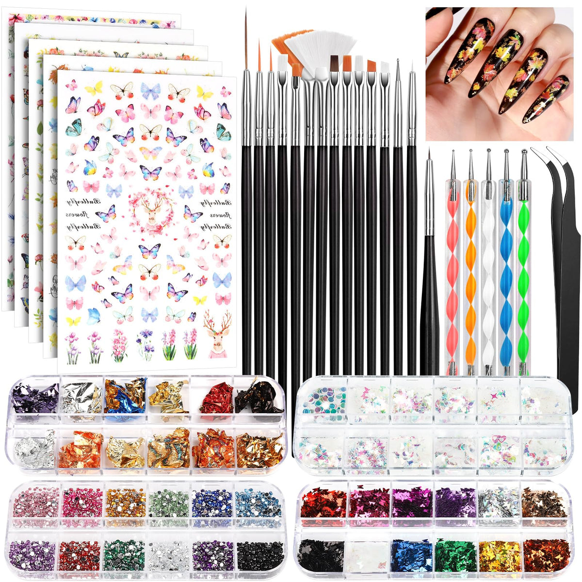 Brochas Fandamei para uñas, precisión y acabado profesional.