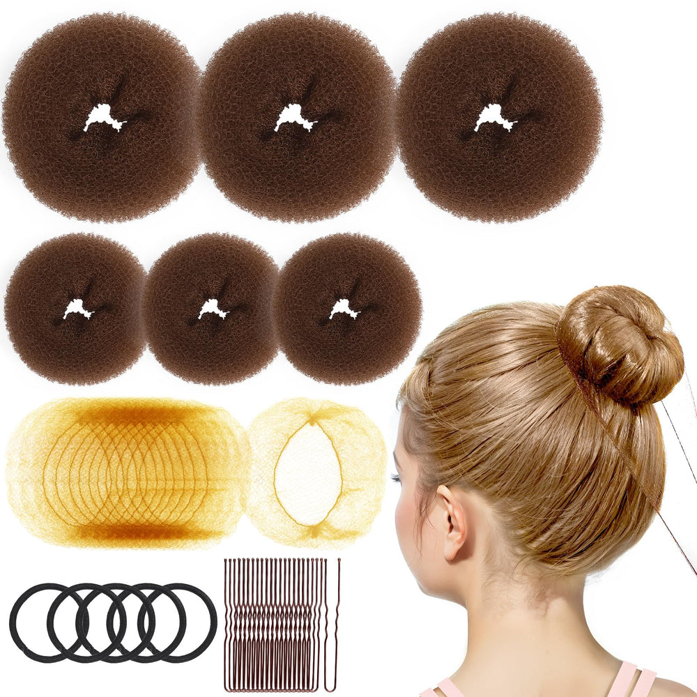 FANDAMEI kit moño para niñas facilita moños pulidos