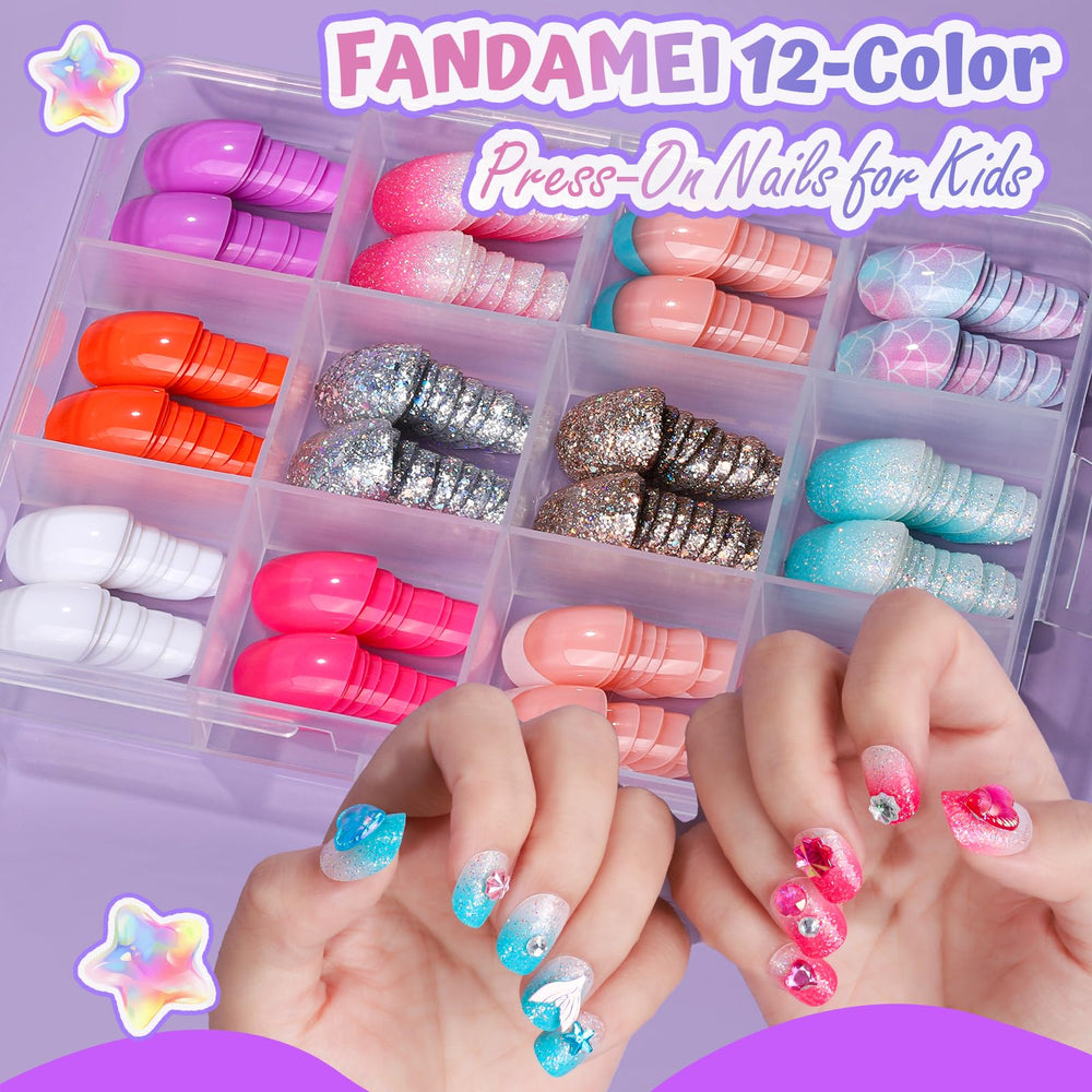 Pegatinas de uñas FANDAMEI con flores, frutas y corazones para decorar.