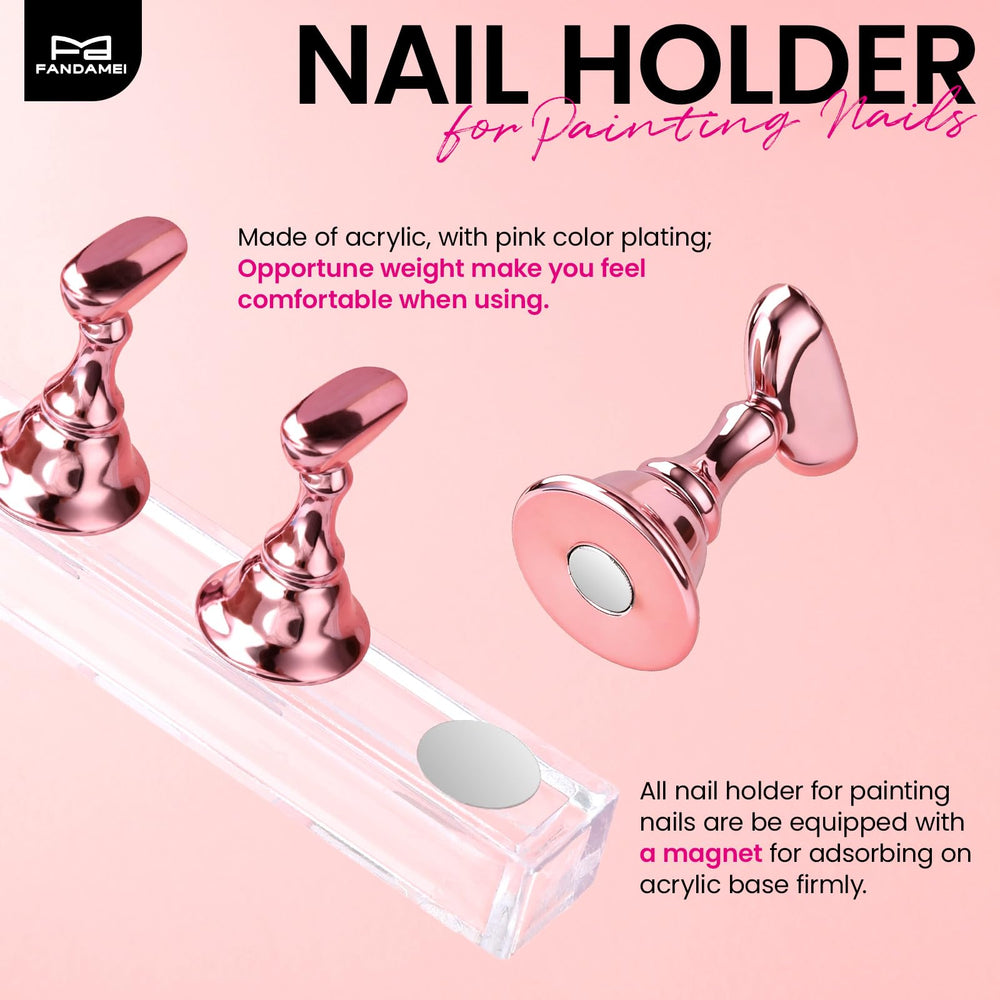 Soportes rosa AB pequeños de Fandamei para dedos pequeños