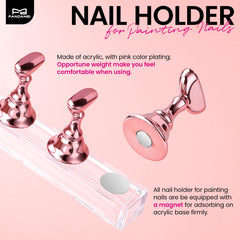 Soportes rosa AB pequeños de Fandamei para dedos pequeños