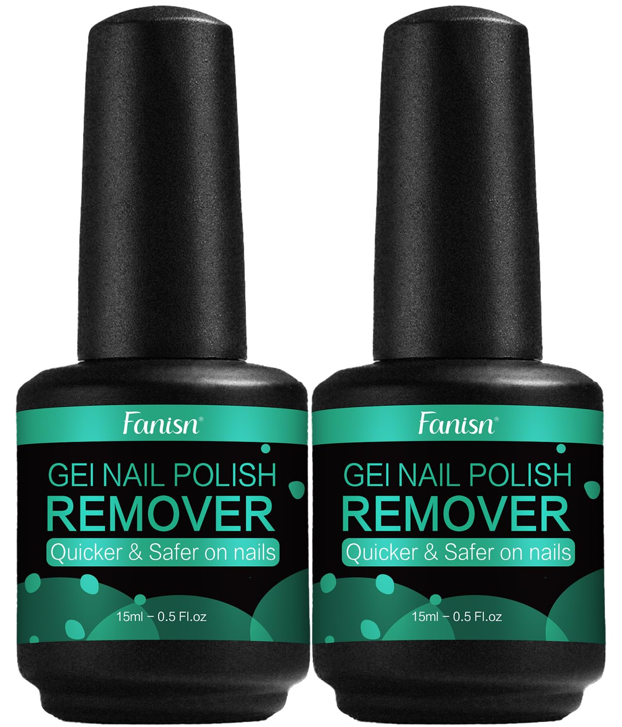 Fanisn remover esmalte gel dos frascos 15ml, uso en casa