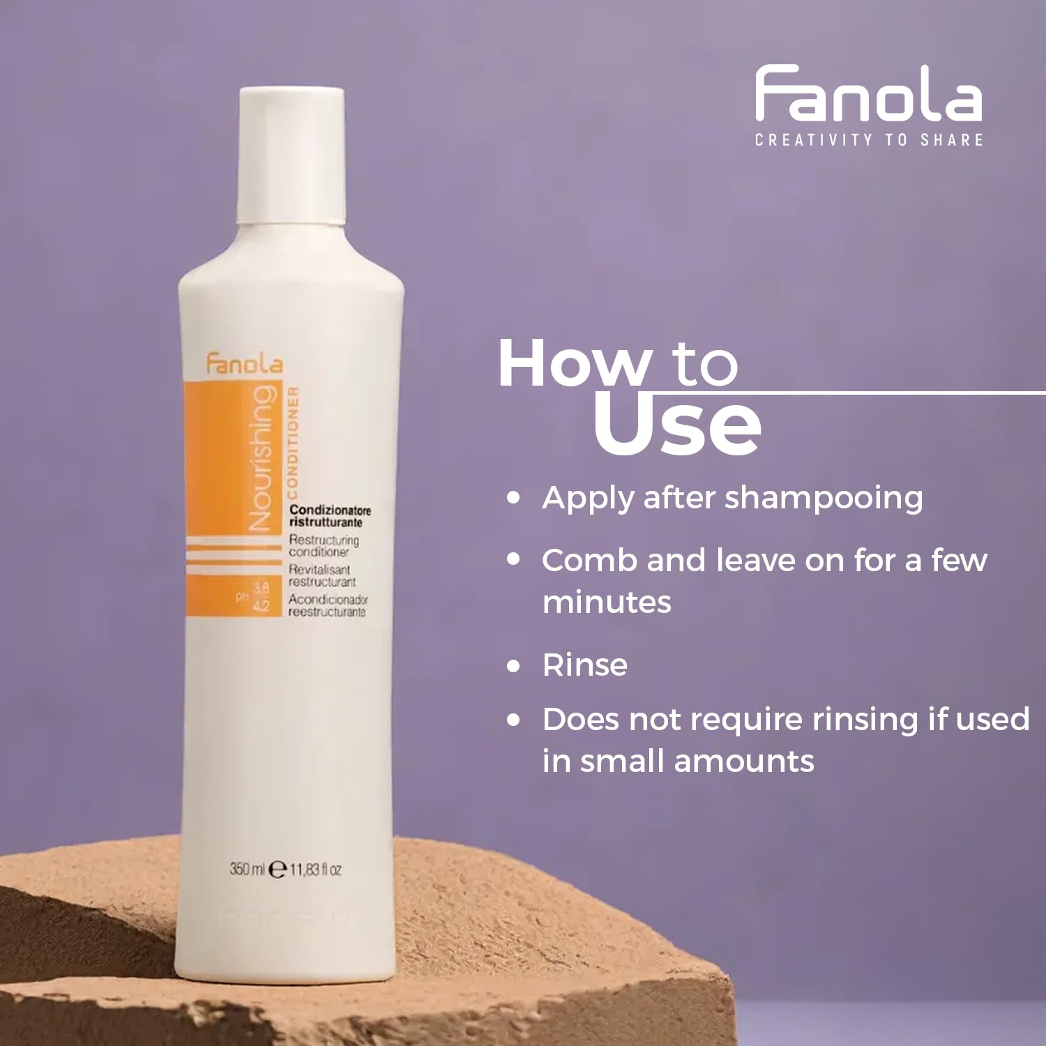 Fanola Textura Cremosa: crema suave para suavizar y dar brillo sedoso