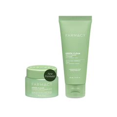 Farmacy Doble Limpieza Suave: bálsamo desmaquillante en frasco que disuelve maquillaje y SPF.