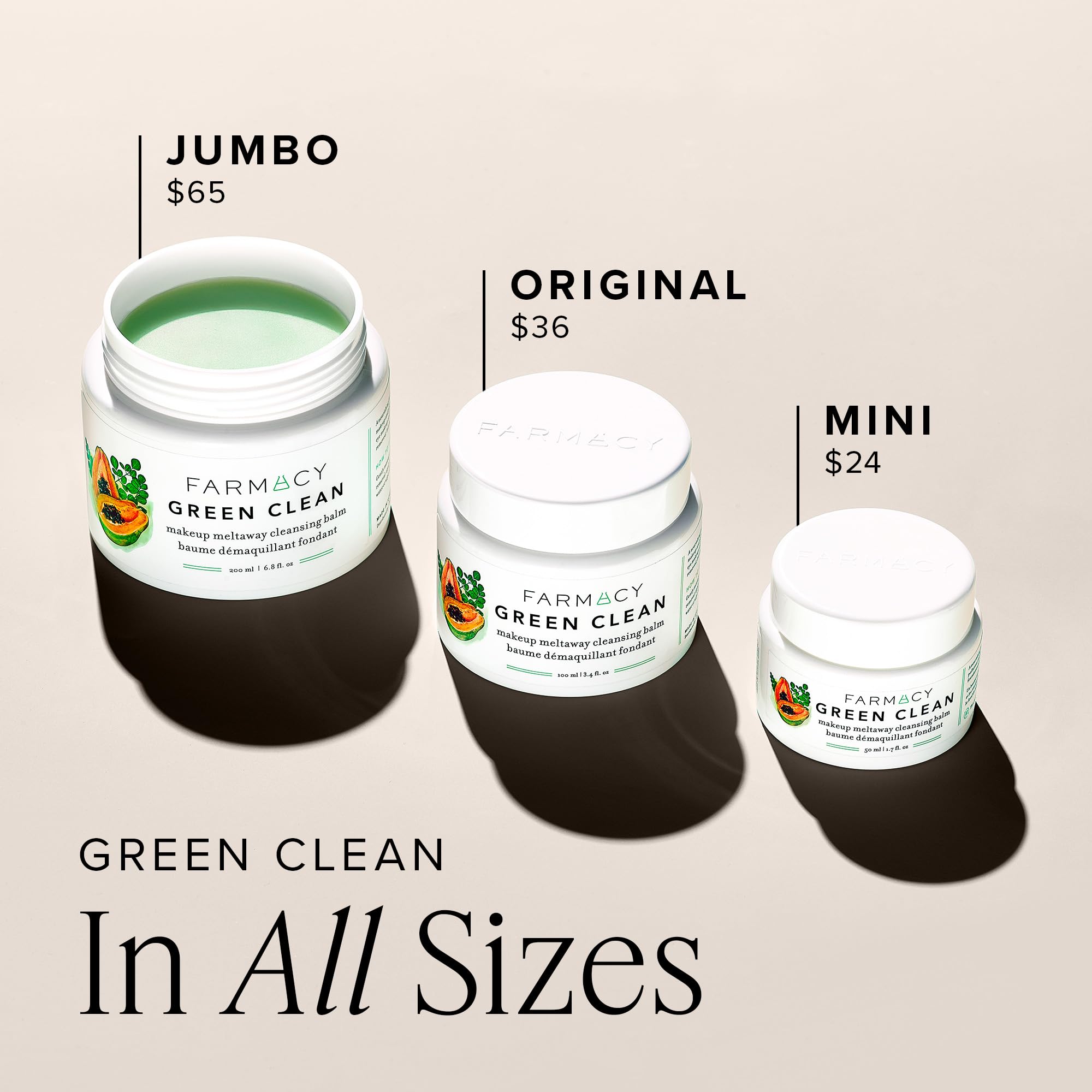 Farmacy Green Clean, ejemplo de doble limpieza para piel limpia y nutrida.