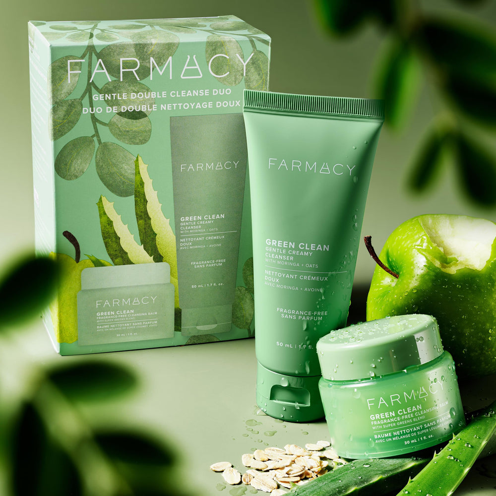 Farmacy Rostro hidratado tras la limpieza, piel suave y confortable.