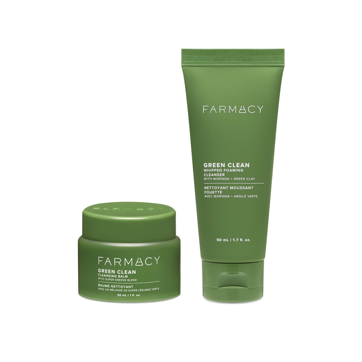 Farmacy set de doble limpieza: bálsamo desmaquillante para retirar maquillaje pesado suavemente