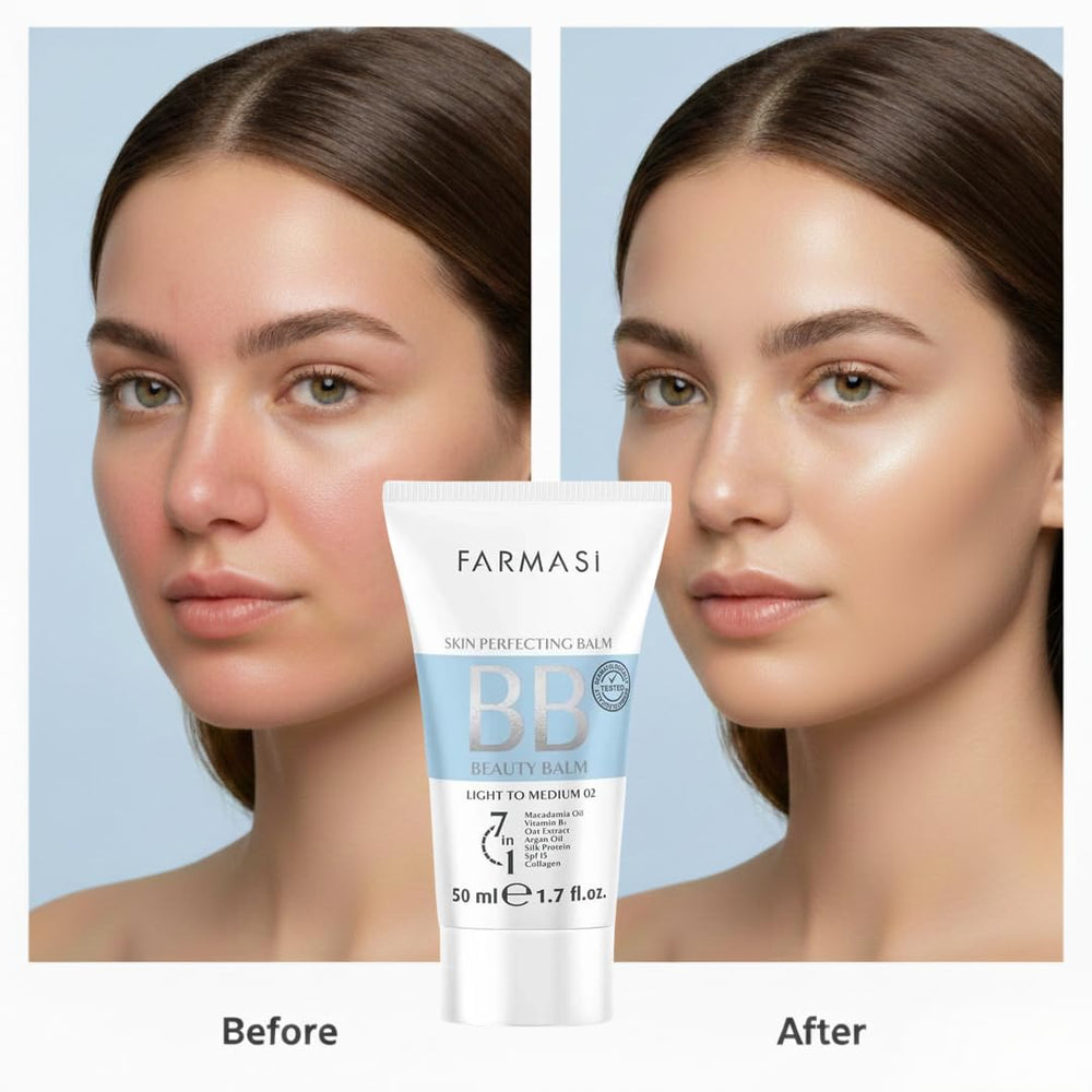 FARMASi BB Cream acabado mate suave para controlar brillos.