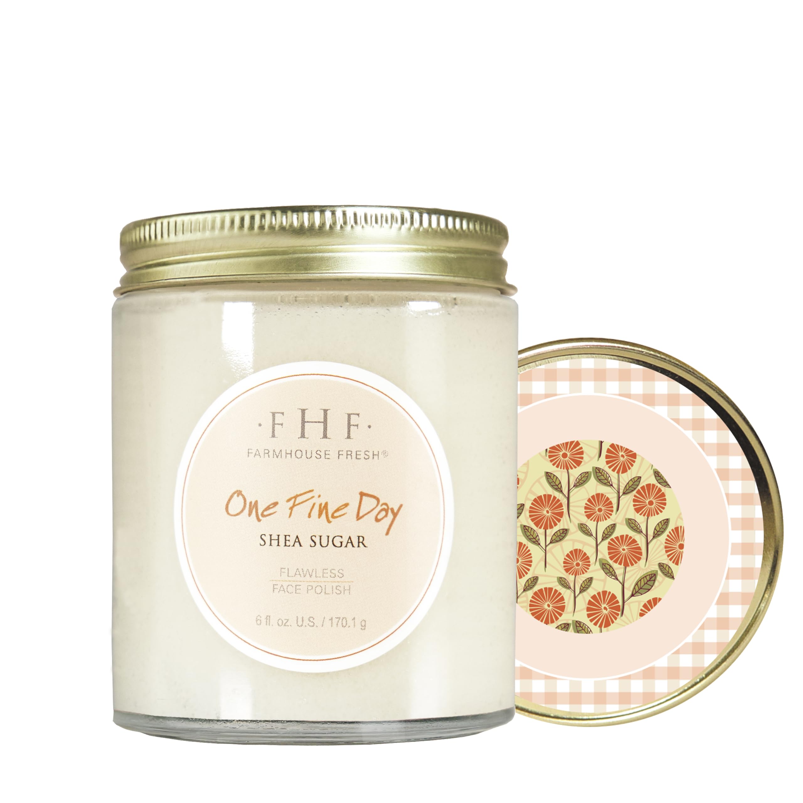 FarmHouse Fresh exfoliante facial con azúcar y manteca de karité, mejora la textura de la piel