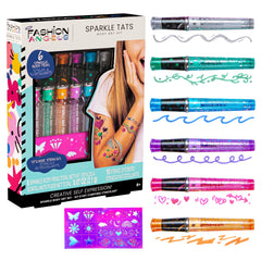 Fashion Angels Sparkle Tats: bolígrafos brillantes para tatuajes temporales fáciles de aplicar