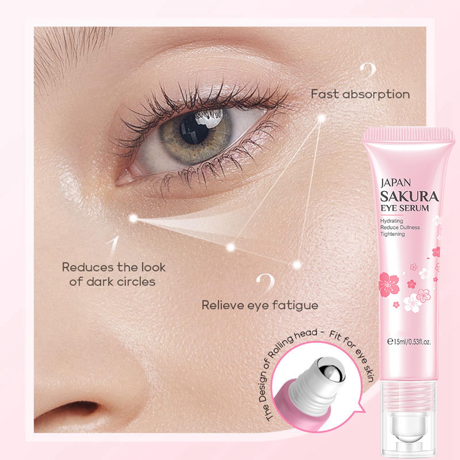 Fashion Base Sakura serum nutre ligeramente para una piel más uniforme