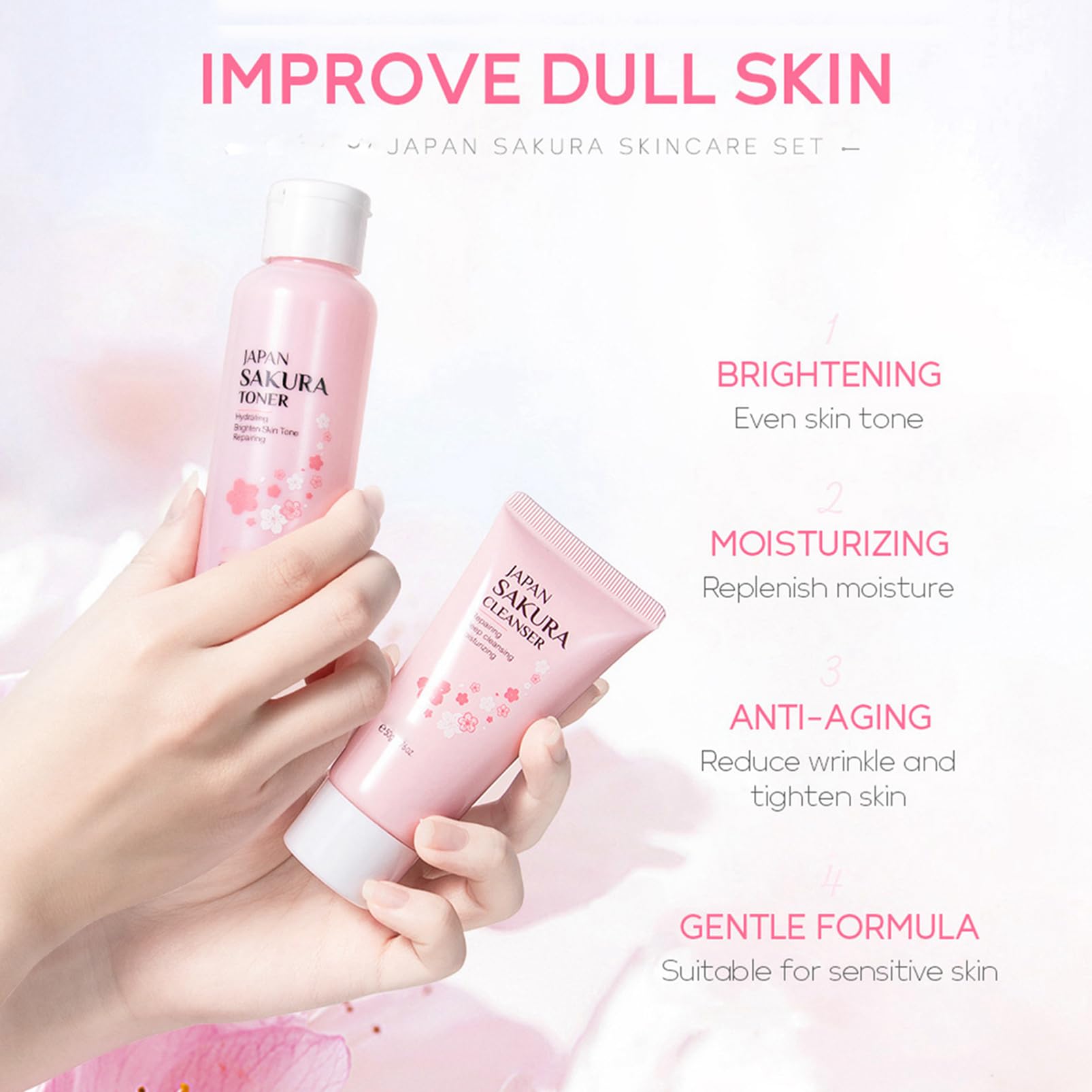 Fashion Base Sakura tónico refresca y prepara la piel para la hidratación