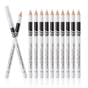 Fashionwu lápiz delineador blanco profesional con punta suave para trazos precisos.