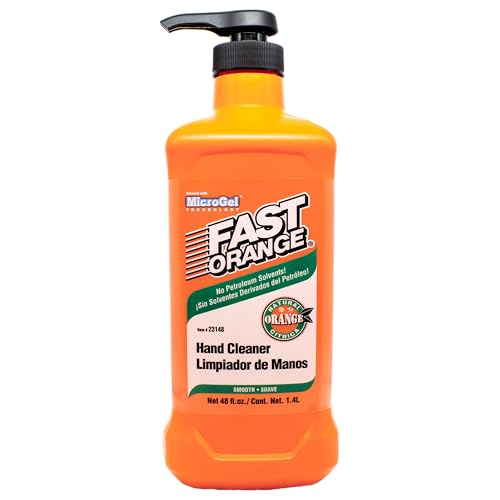 Detalle de aloe, lanolina y glicerina en Fast Orange para manos más suaves