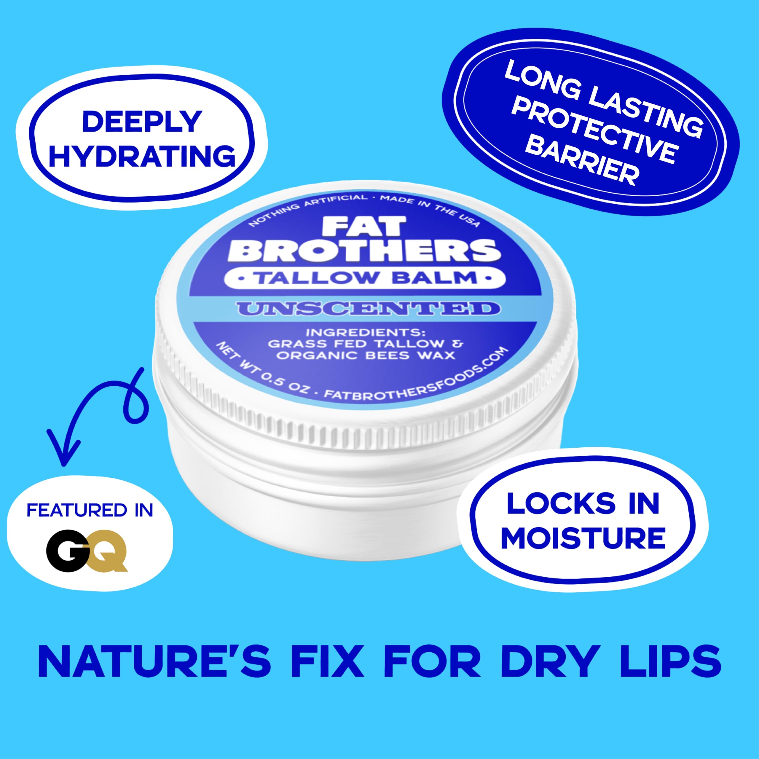 Balsamo Fat Brothers con cera de abejas organica protege sin irritar.