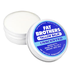 Balsamo sin fragancia Fat Brothers para uso diario y labios sensibles.