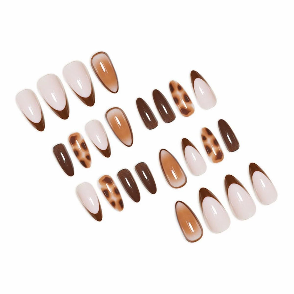 FBABFBUO kit uñas acrilicas 24 piezas, manicura rápida en casa.