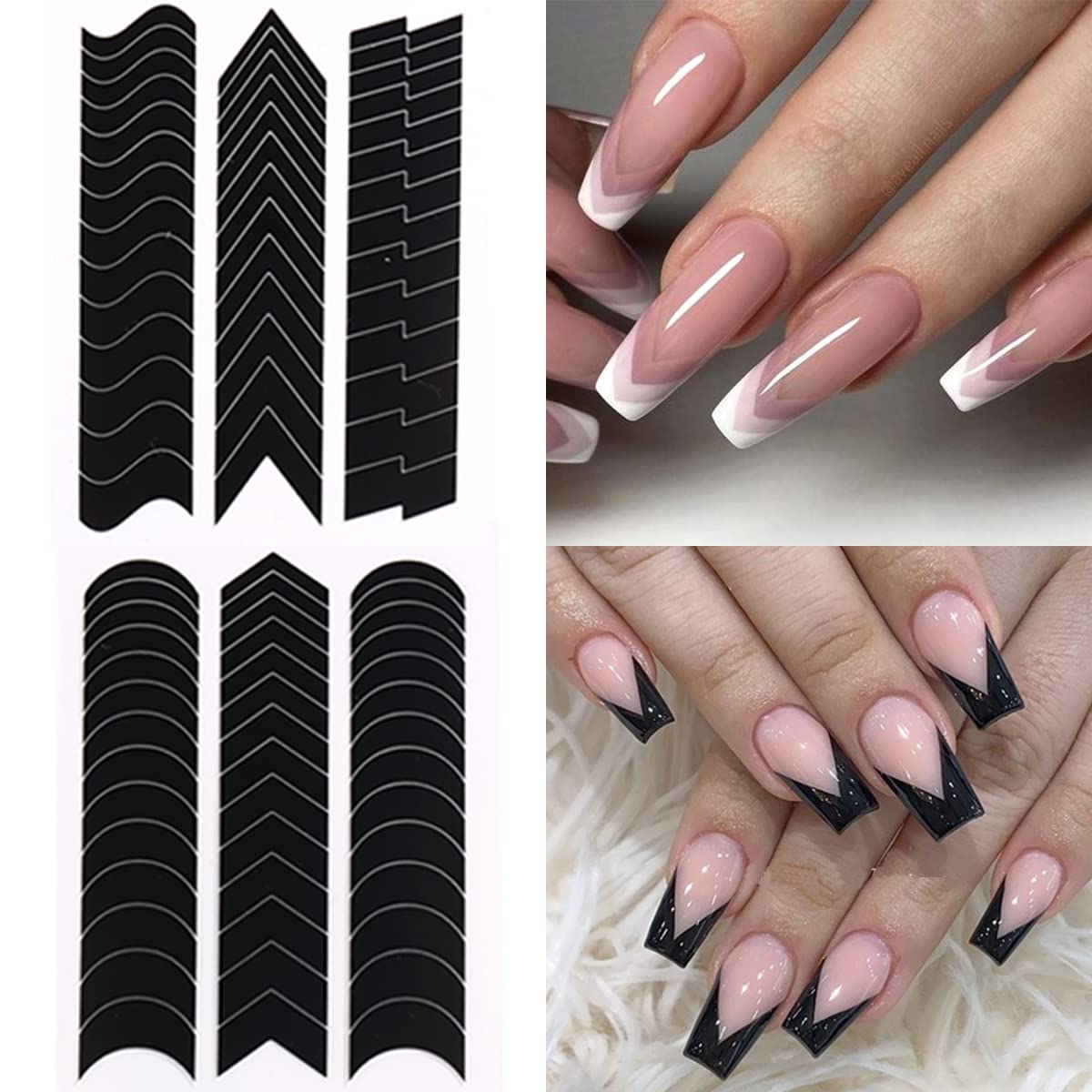Fcozpjk, guía de uñas para aplicación sencilla.