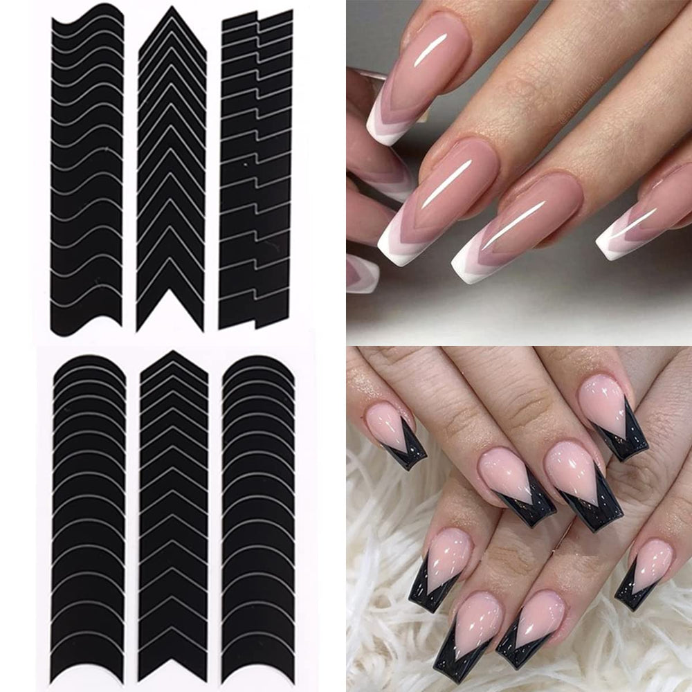 Fcozpjk, guía de uñas para aplicación sencilla.