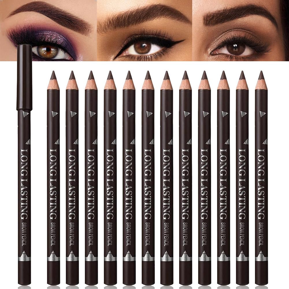 FeiCuiYun: conjunto de lapices para cejas para mujeres, relleno suave para definición natural.