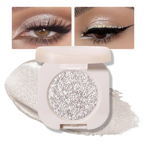 FeiCuiYun Glitter Sombras Brillo Plata detalle duradero para look nocturno