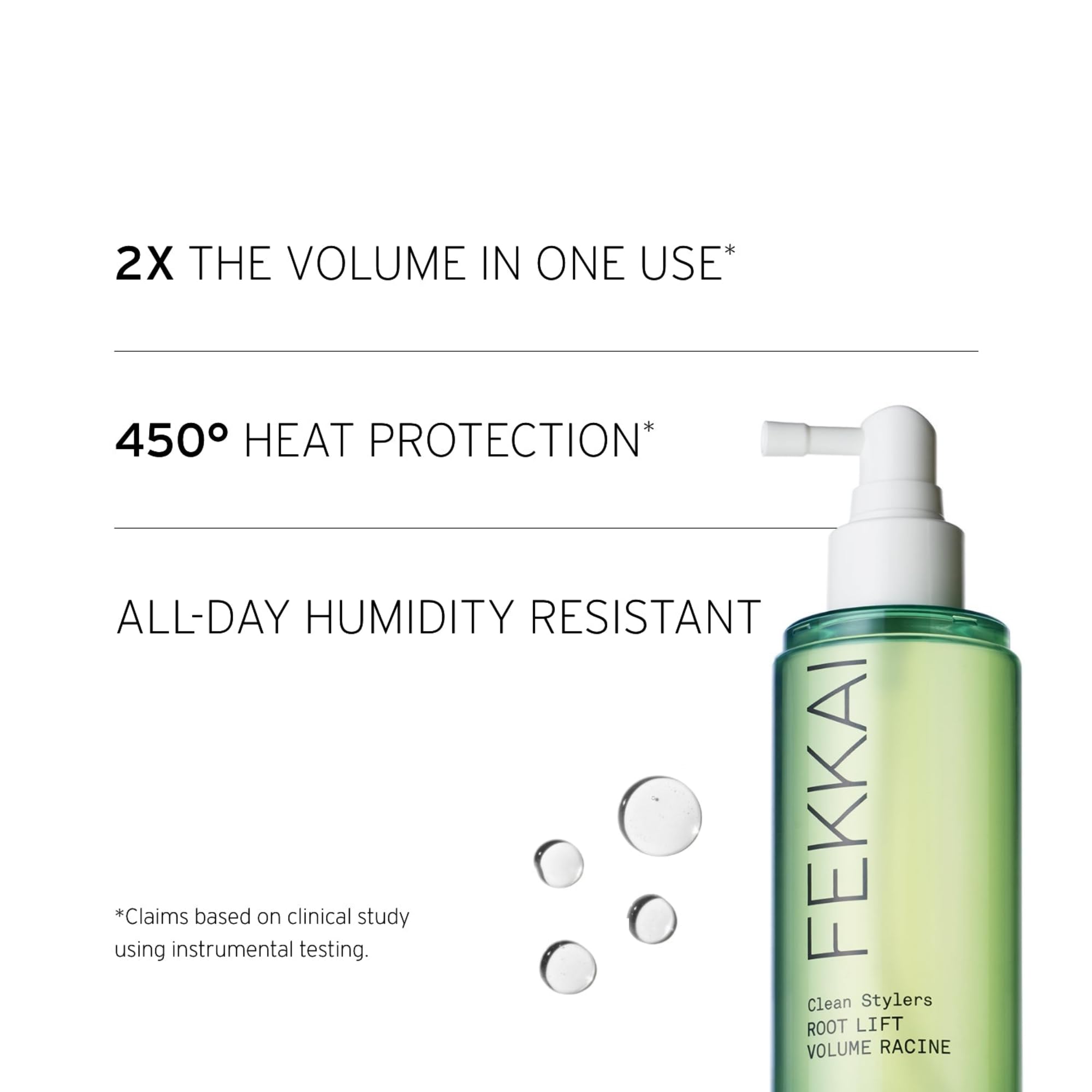 FEKKAI Root Lift: efecto anti-humedad para estilos más estables.