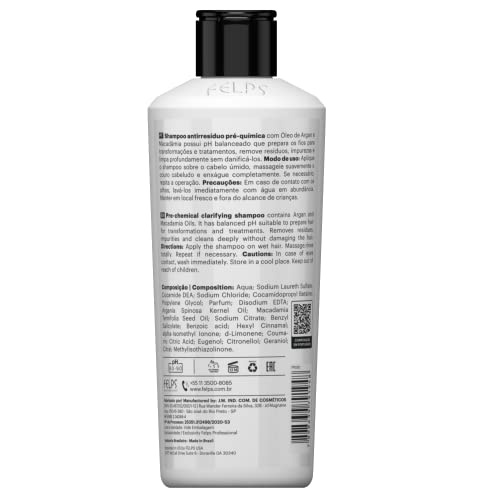 Felps Professional champú para uso capilar en cabellos, facilita tratamiento posterior.