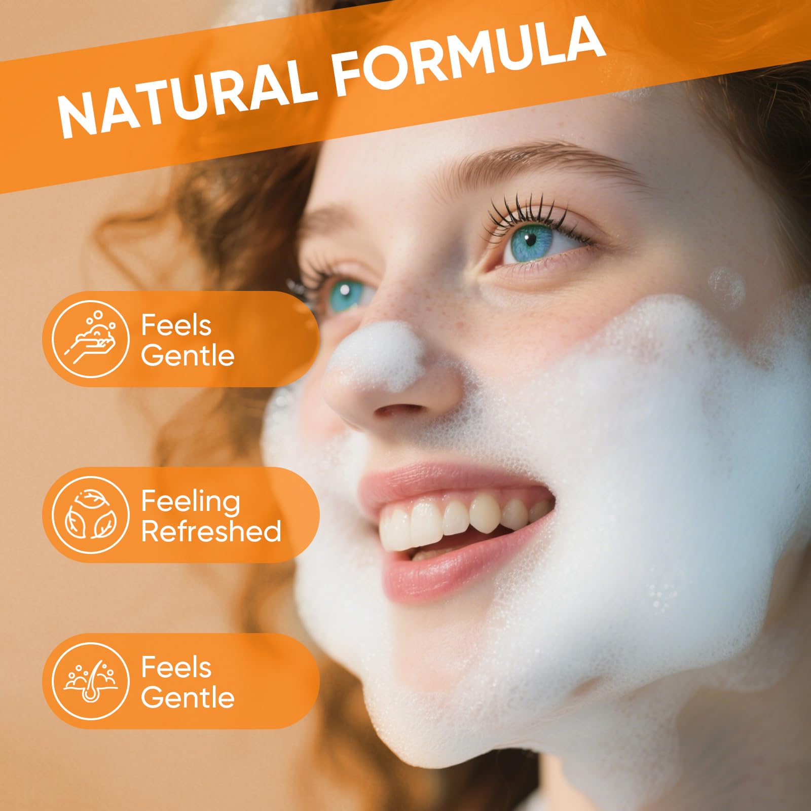 Femani Glow Wash Curcuma: espuma cremosa para limpieza profunda sin resecar.