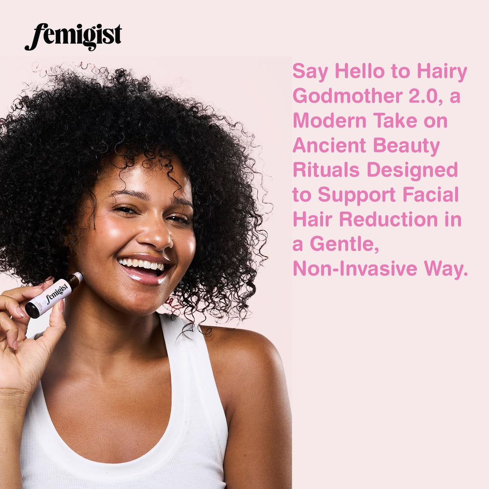 Aplicación diaria de Femigist Hairy Godmother Oil en la piel