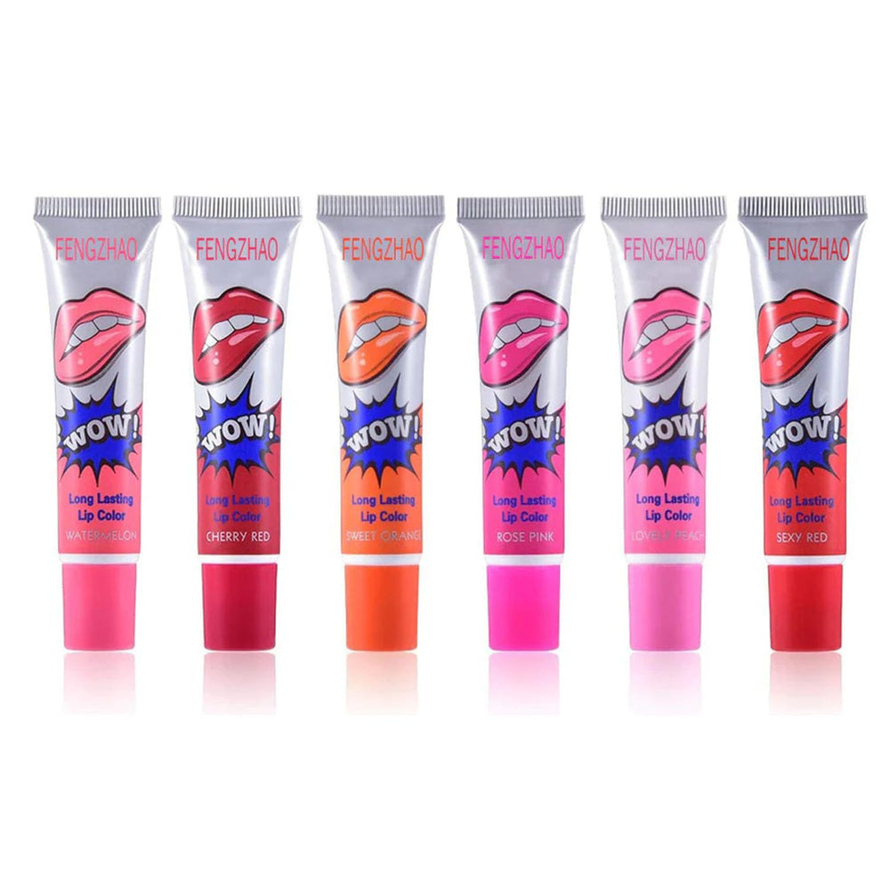FENGZHAO Labios Tattoo Magic Color, primer plano tono mate para uso diario.