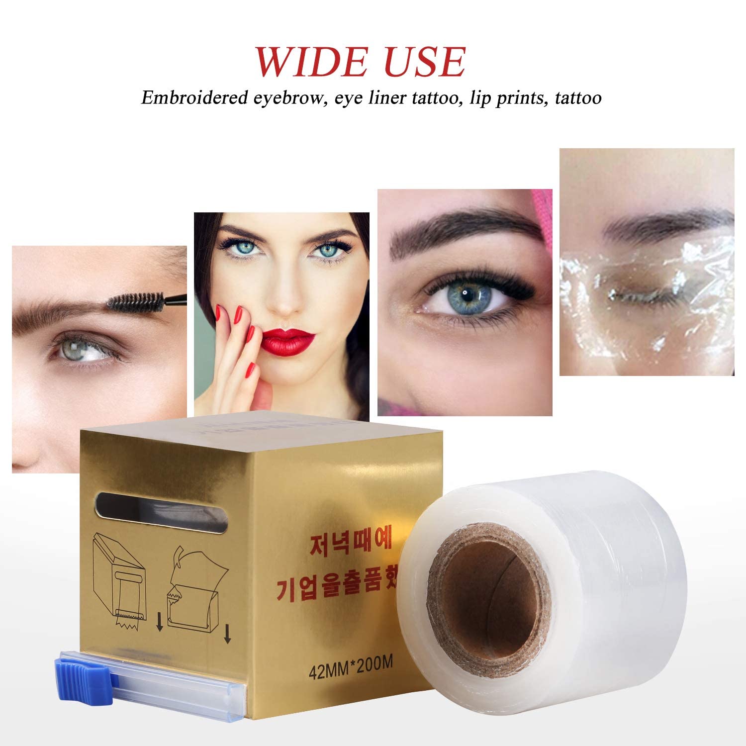 Fenshine film sellante para preservación post-procedimiento, útil para cejas y labios