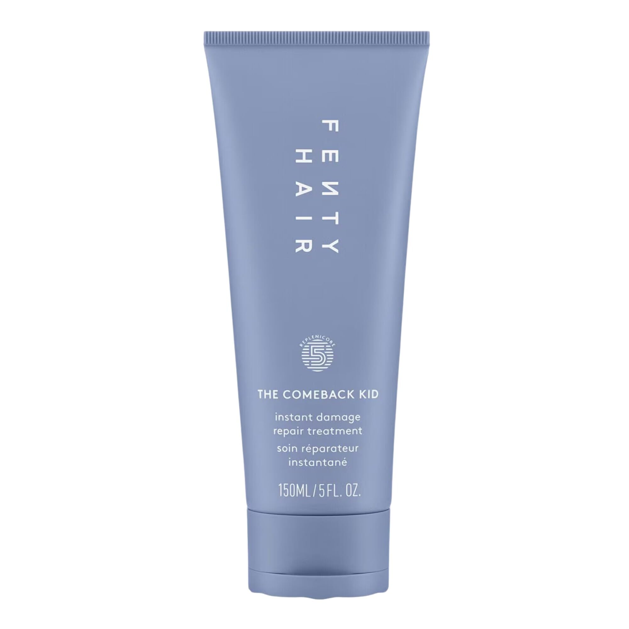 Fenty Hair The Comeback Kid: bote cercano que muestra reparación instantánea del cabello.