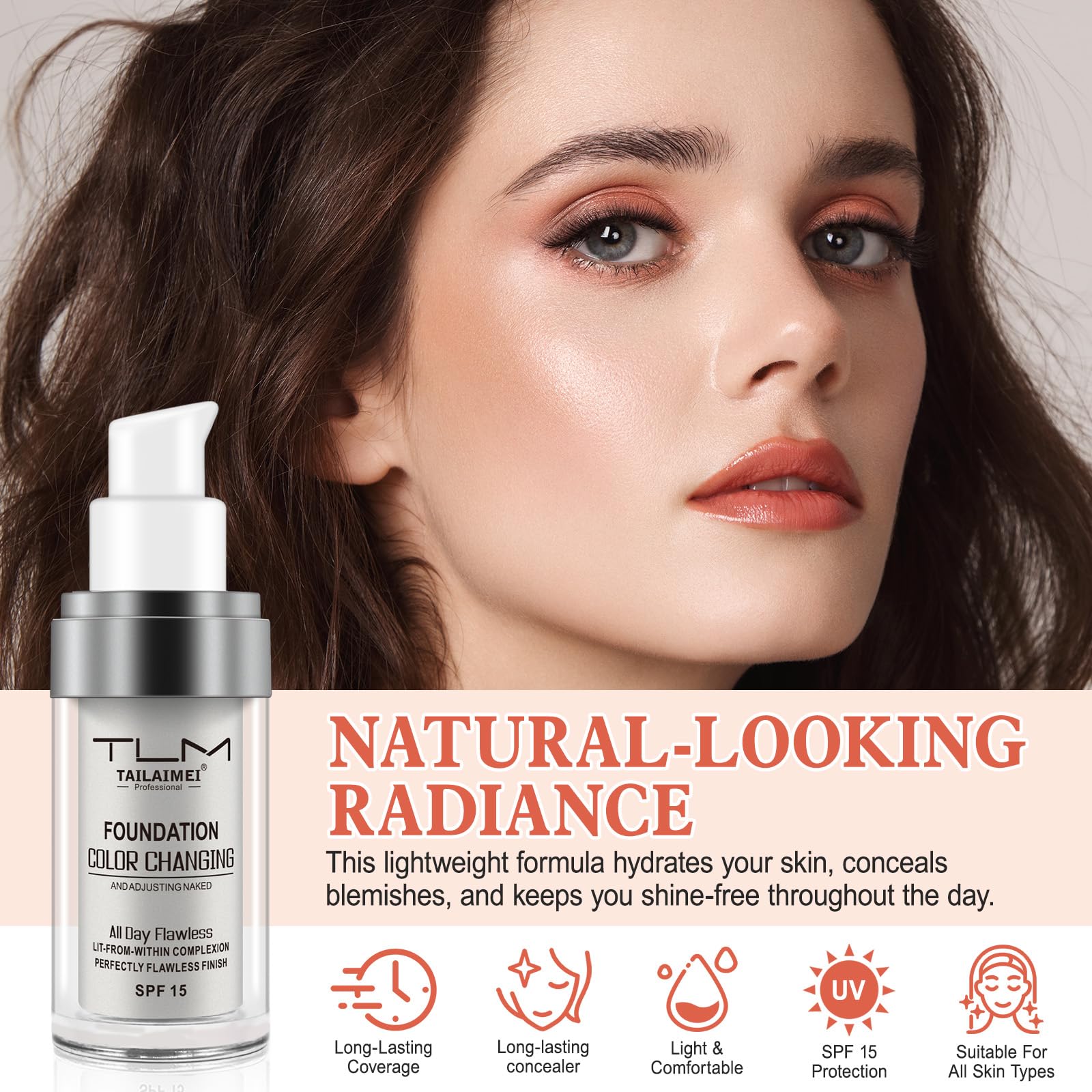 Find Back base tono natural cubre imperfecciones y poros.
