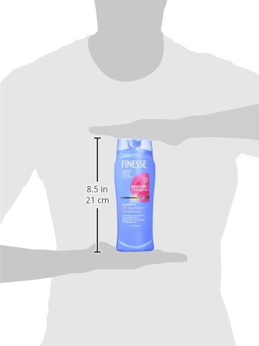 Finesse 2 en 1, textura sedosa, cabello lavado y brillante