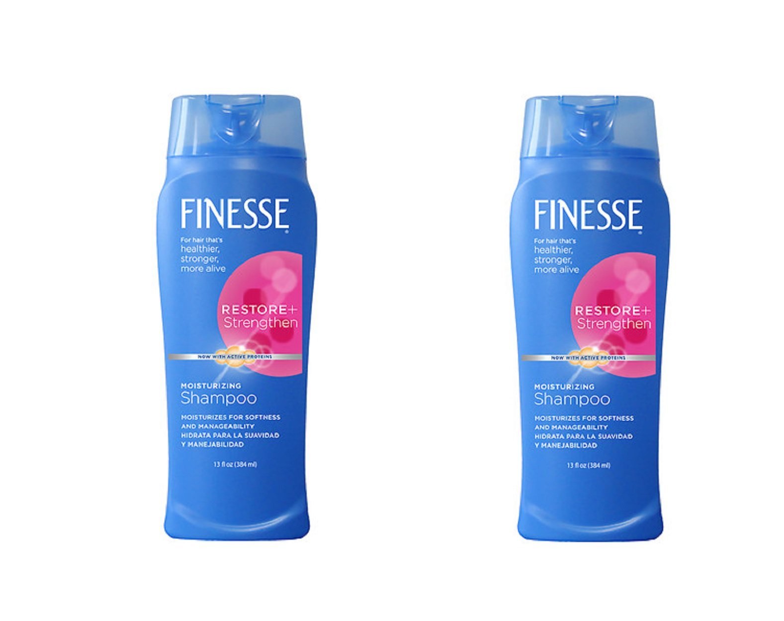 FINESSE Champú Hidratante 13 oz para cabello suave y manejable.
