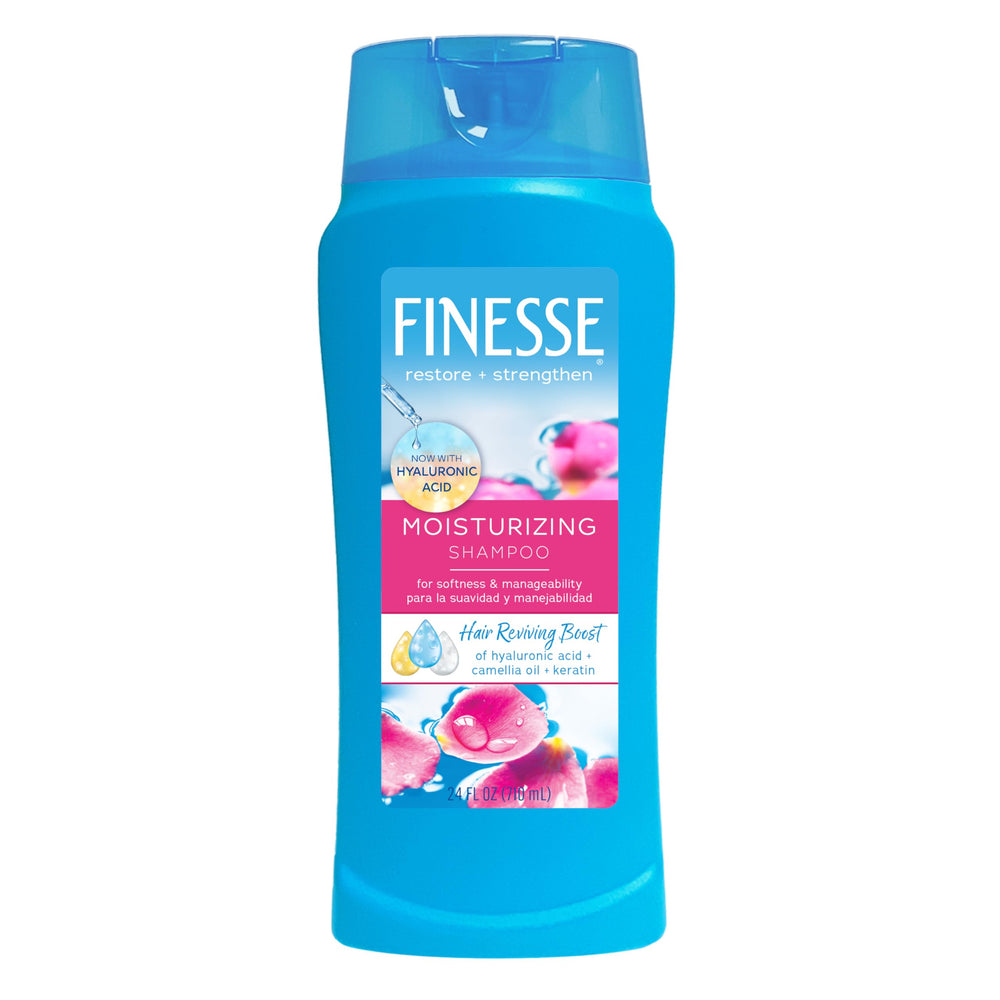 Finesse Shampoo Hidratante 24oz en pack de 3, cabello suave e hidratado