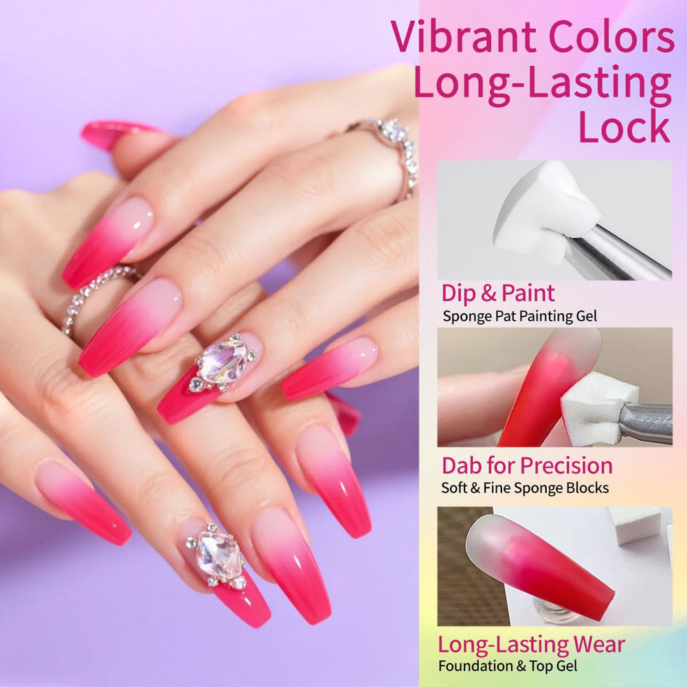 Finger Secret Esponjas Uñas 20 Piezas, conjunto para arte de uñas.