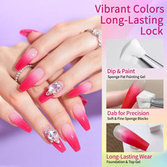 Finger Secret Esponjas Uñas 20 Piezas, conjunto para arte de uñas.
