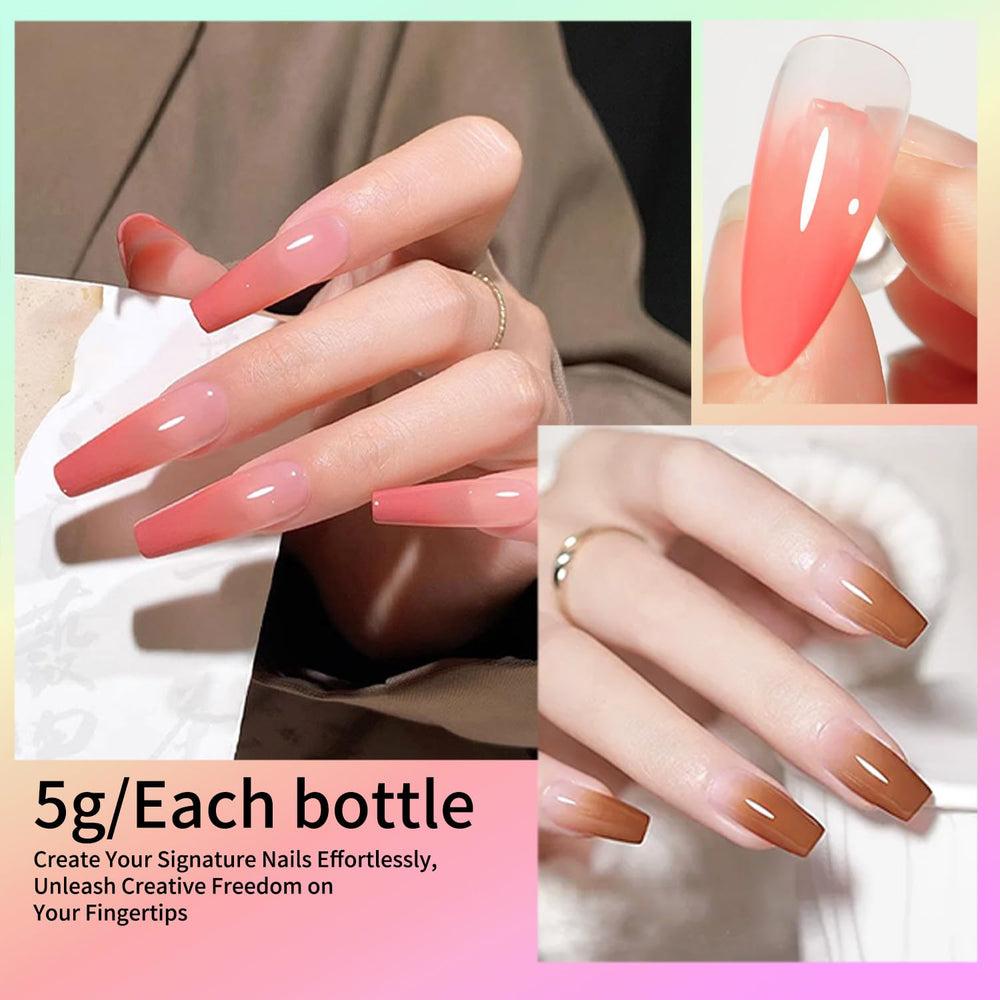 Finger Secret Gel Ombre Efecto Vibrante y duradero.