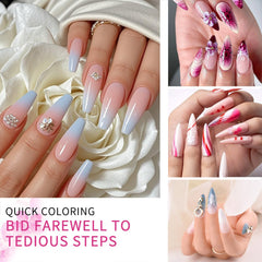Finger Secret Ombre Gel Gradiente, ayuda a lograr transiciones limpias.