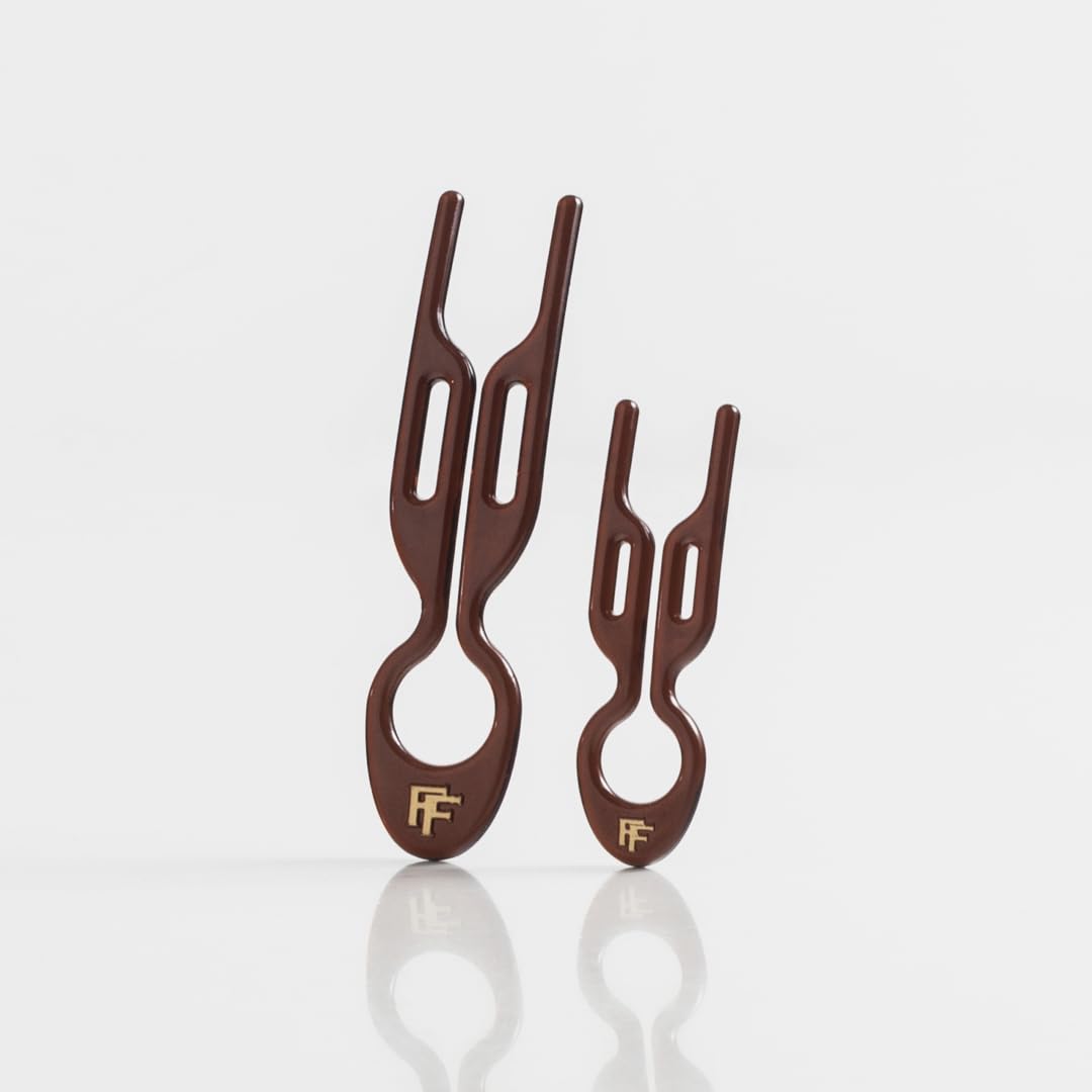 No1 Hairpin Petite, fijación estable para cabello fino y rizado, manteniendo volumen.