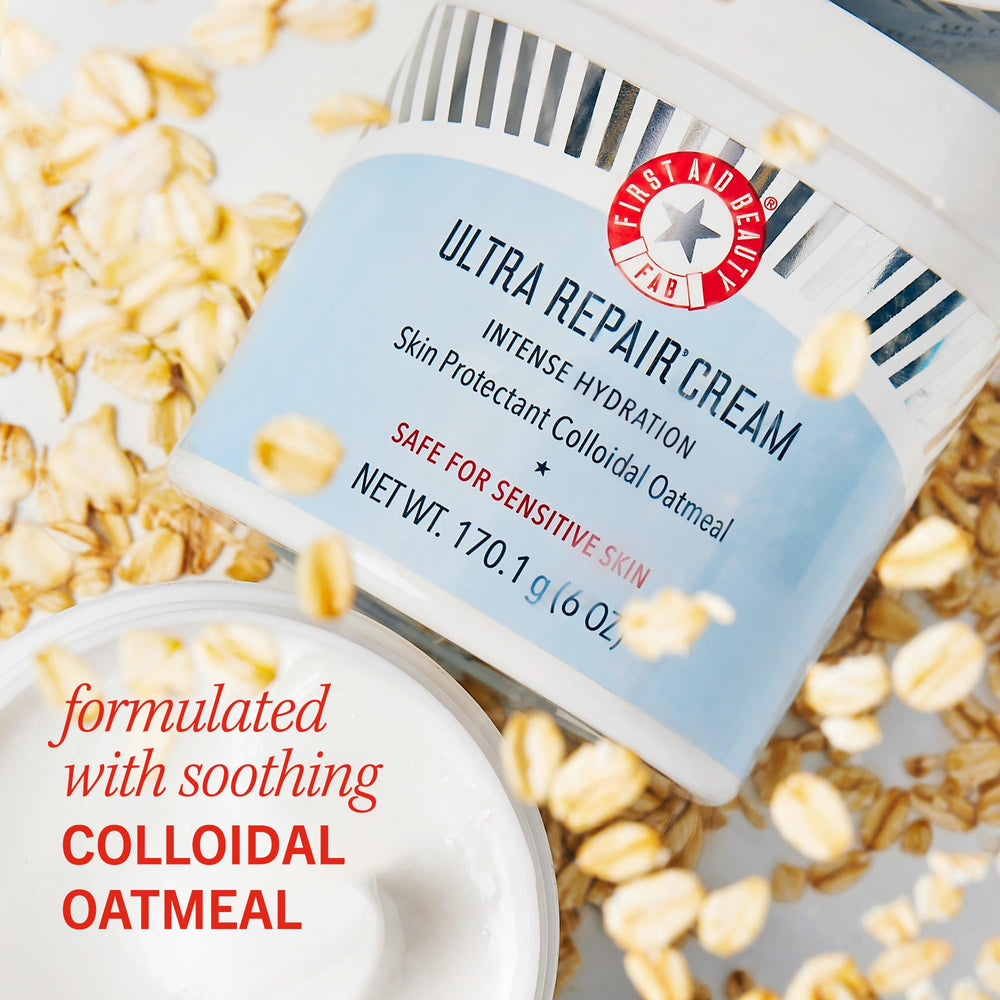 Envase reciclable de First Aid Beauty Crema Ultra Repair.