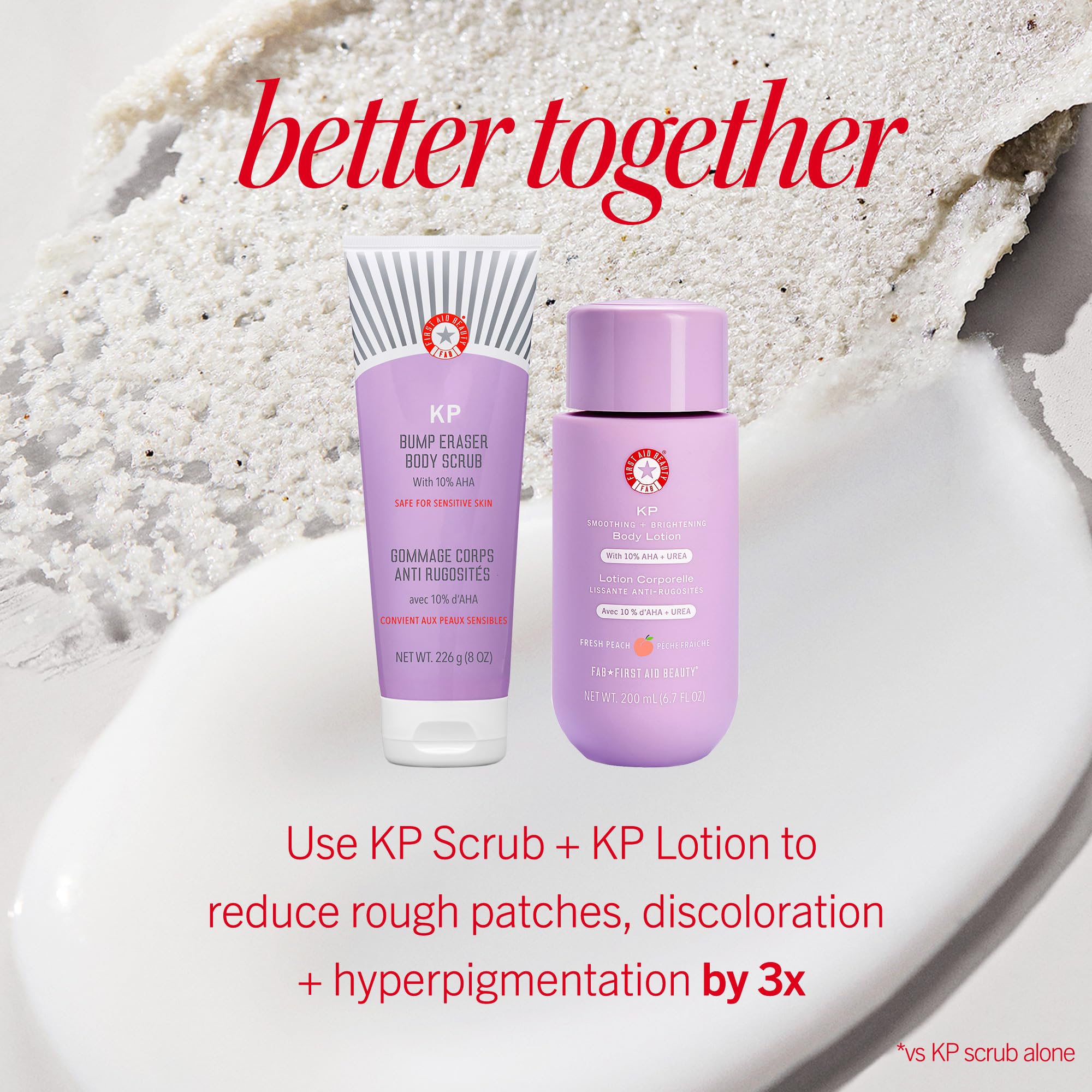 First Aid Beauty KP Bump Eraser apto para piel sensible por fórmula suave.