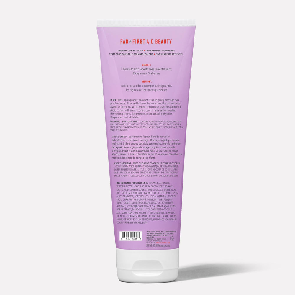 First Aid Beauty KP Bump Eraser ideal para ritual semanal de cuidado de la piel.