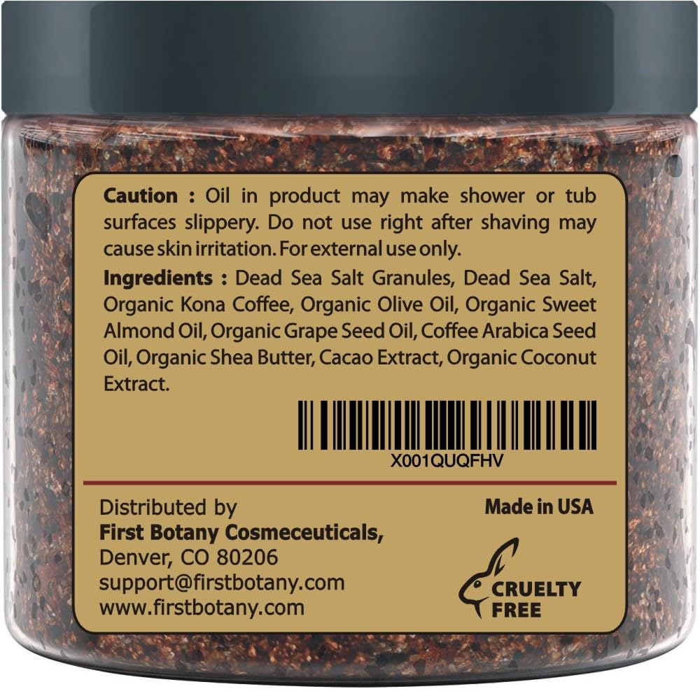 First Botany Cosmeceuticals ingredientes café coco karité promueven hidratación.