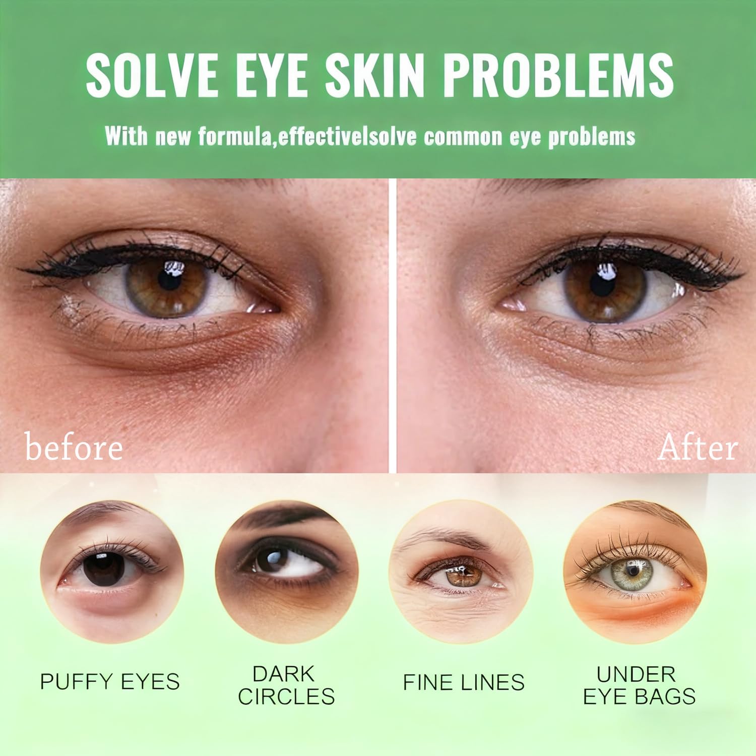 Firstfly mascarilla ojos aguacate, mejora elasticidad y nutrición del contorno.