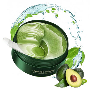 Firstfly mascarilla ojos aguacate 60 unidades, hidratación profunda para contorno ocular.