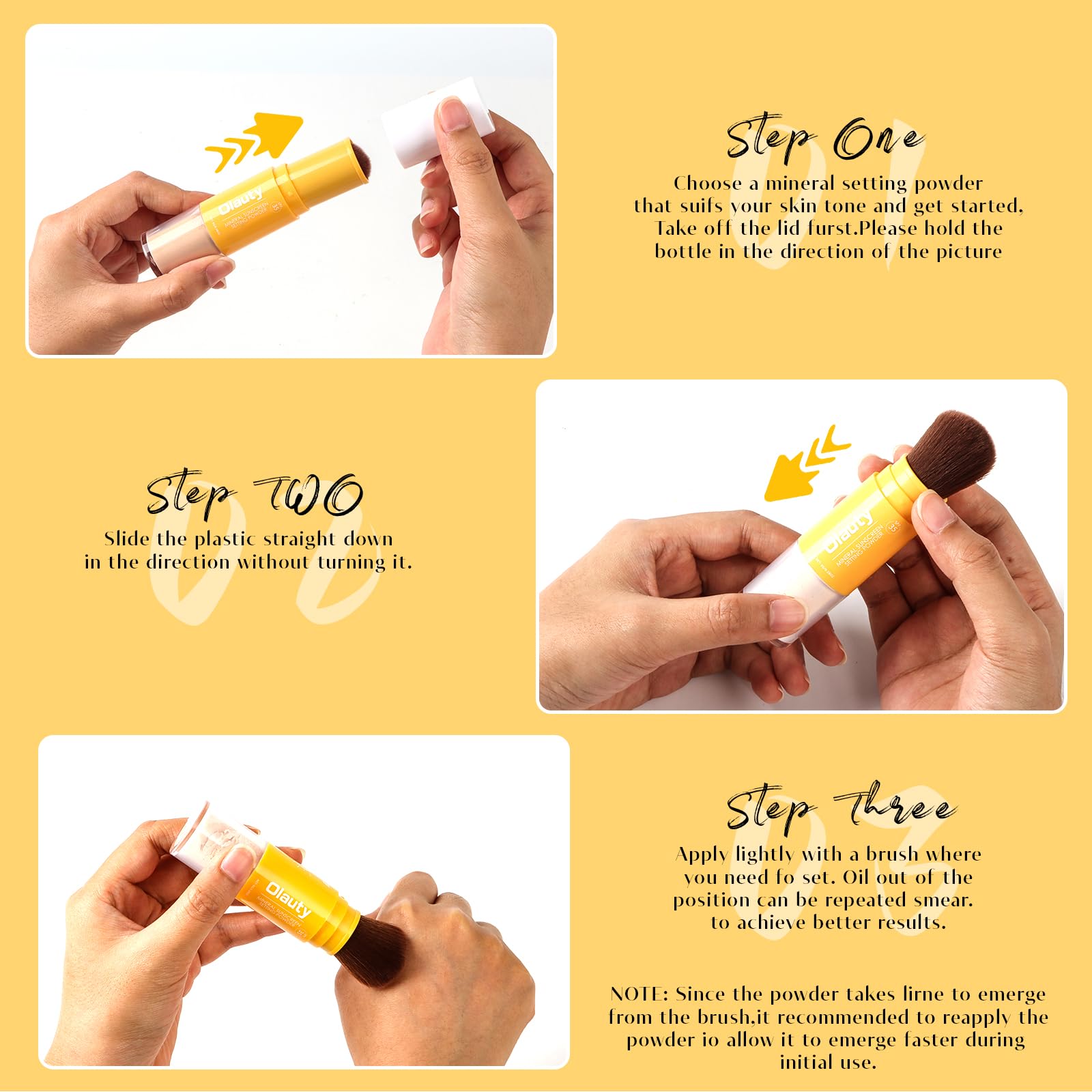 Firstfly Polvo Fijador Mineral SPF 35, protección ligera para la piel