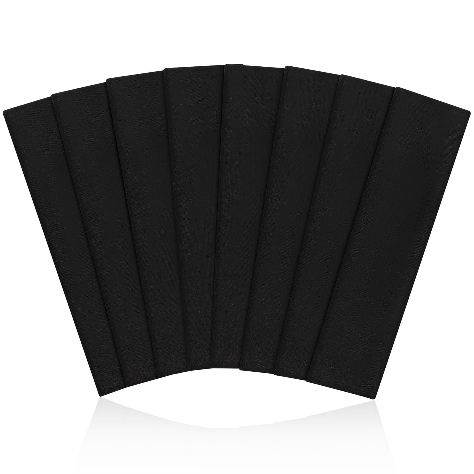 Bandanas deportivas Fishinsea para mujer, paquete de 8, negro, ideal para entrenamiento